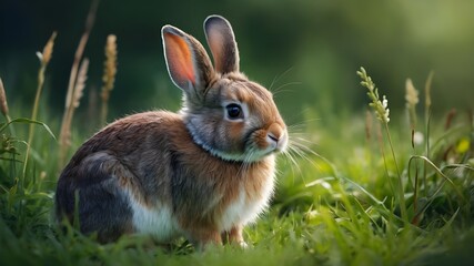 Fototapeta premium rabbit in the grass