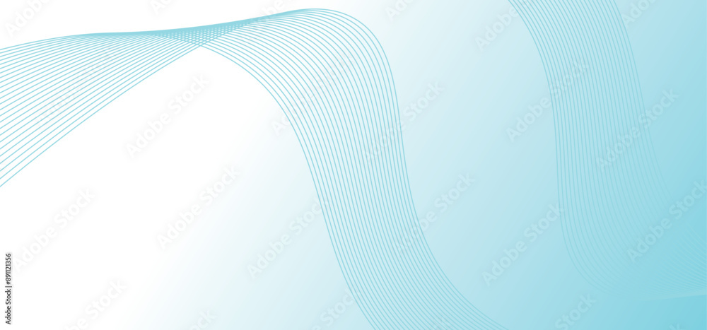 Poster abstract wave element for design. wave with lines created using blend vector illustration
