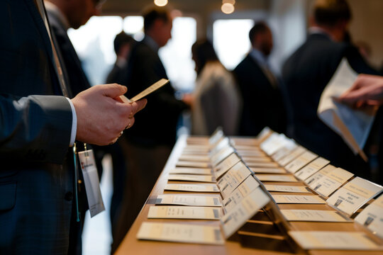 Business Conference: Registration Desk