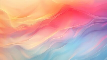 Abstract background with soft, flowing colors in hues of pink, orange, yellow, and blue.  Perfect for a modern, artistic design.