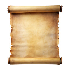 ancient parchment scroll paper isolated