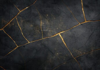 Obraz premium abstract cracked gold marble texture background
