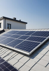  A home solar panel installation process. 