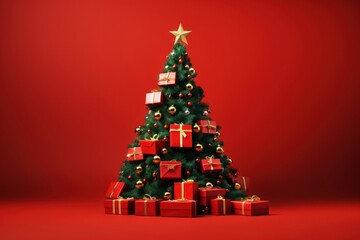 Christmas shape tree box.