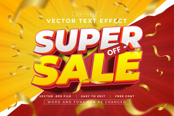Super Sale 3D editable text effects