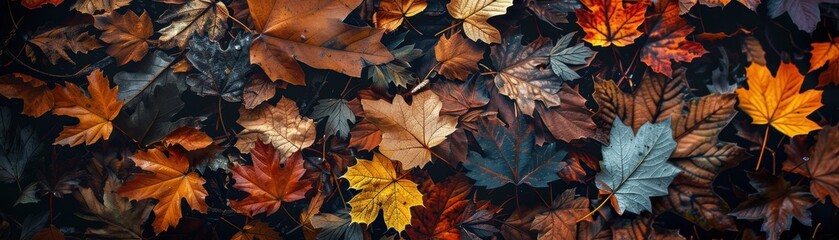 Fototapeta premium Autumn Leaves on the Ground