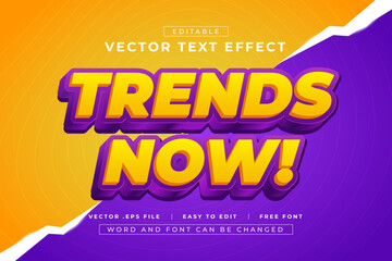 Trends Now 3D editable text effects