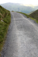 Fototapeta premium View from the Snowdon descent by the Miners' track - penny's pass - Llanberis - Wales - UK