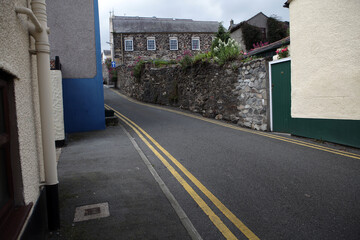 Fototapeta premium Streets in the walled fortified city - Conwy - Wales - UK