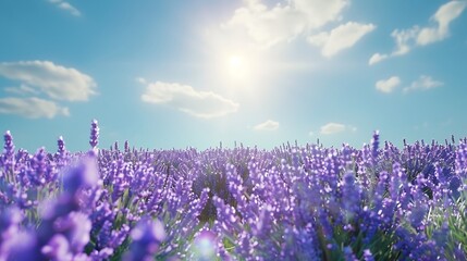 lavender field in region
