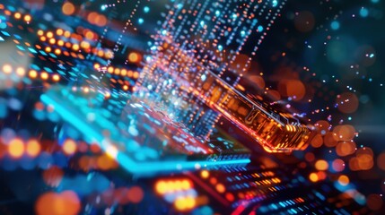 Abstract Digital Technology Background