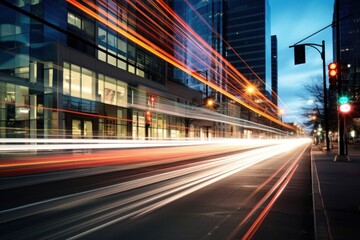 Downtown light architecture metropolis.