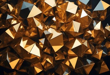 polygons with a glossy finish