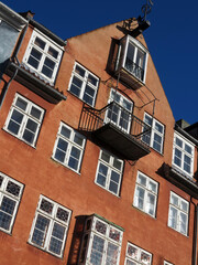 Fototapeta premium Coloured buildings along Nyhavn - Copenhagen - Denmark