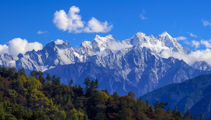 Fototapeta premium Tibet, West Sichuan, Gongga Mountain, Rizhao Jinshan 