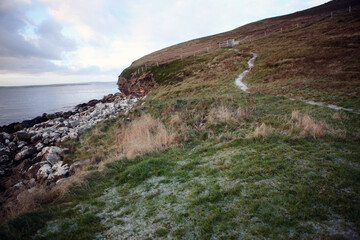 Dunnet head coastal walk - peninsula in Caithness - most northerly point of the mainland of Great Britain - Caithness - Scotland - UK