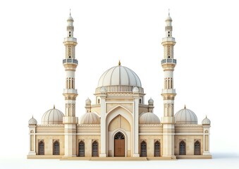 Urban design mosque architecture building dome.