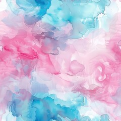 Fototapeta premium Abstract watercolor background with pink, blue and purple swirling paint. . Wall art, leaflet, and poster design, website, and media decor. Commercial use, 300 dpi. Generated AI 