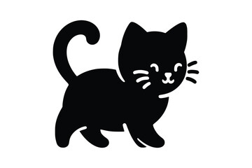 Cute Cat Silhouette image vector