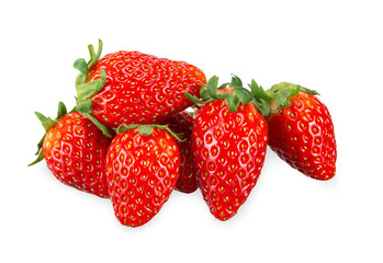 strawberry fruit isolated on white background.