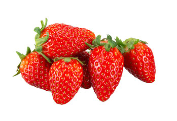 strawberry fruit isolated on white background.
