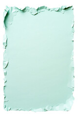 Blank torn paper isolated on white background. Shredded edges and empty space ideal for creative design, messages, or artwork.