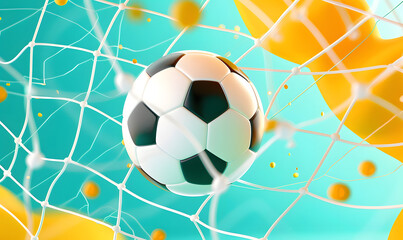 Obraz premium football-themed graphic and photo for advertising