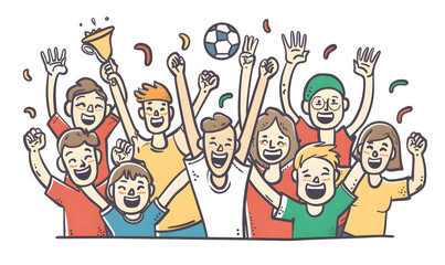 football-themed graphic and photo for advertising