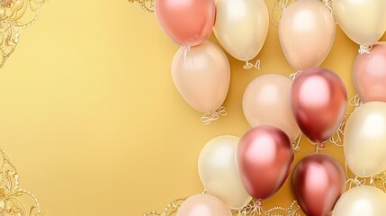 yellow and pink balloon