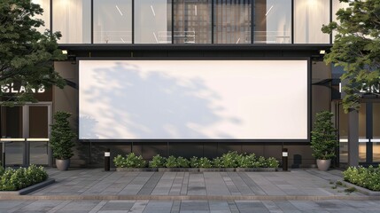 Obraz premium large billboard outside the building