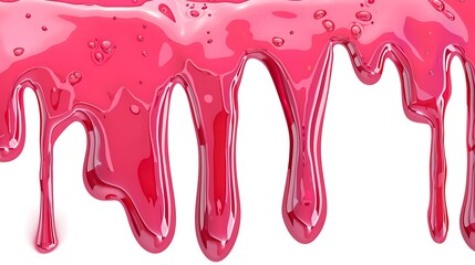 Pink Liquid Dripping Down