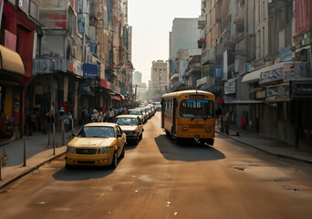 Fototapeta premium Urban landscape: urban vitality.