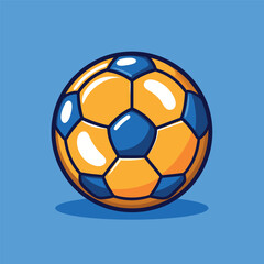 ball mascot character logo design vector illustration