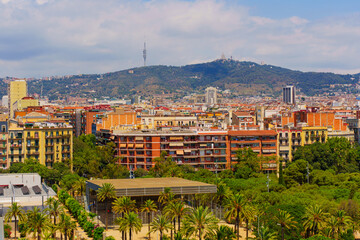 Scenic View Of Barcelona's Urban Landscape