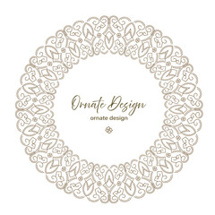 Vector decorative frame. Elegant element for design template