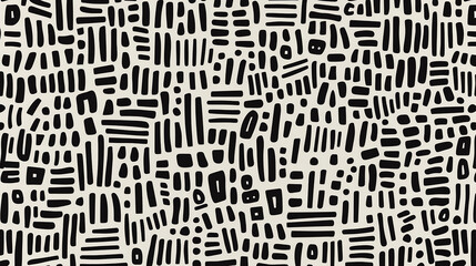 Abstract black and white pattern background.