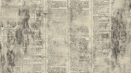 Obraz premium Vintage Newsprint Texture. Generative AI