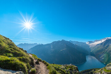 Breathtaking Alpine Panorama: Schlegeis Reservoir