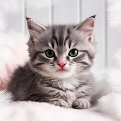 Fototapeta premium Cute cat image