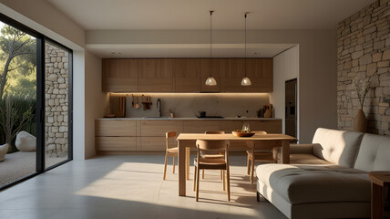 Fototapeta premium living room, ai generated