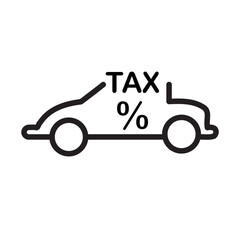 Tax paid icon template