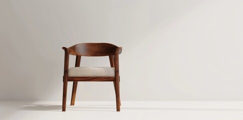 Wooden Chair in Minimalist Interior