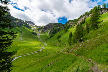 Obraz premium Majestic Meng River Valley: Nenzinger Himmel