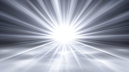 Obraz premium Futuristic Abstract Background with Light Rays and Shiny Glass Surface, Digital Environment Concept