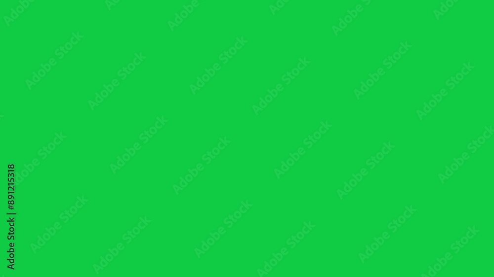Wall mural mouse pointer cursors click symbol wave press moving animation on chroma key green screen alpha chan