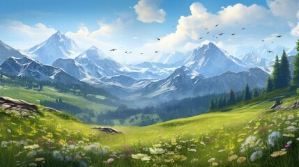 Majestic Mountain Meadow.