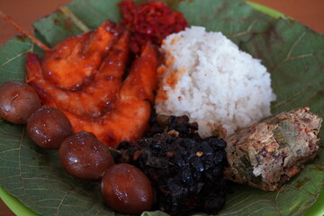 The delicious food of Indonesian traditional food in Cirebon City, West Java, Indonesia. It was taken on July 28, 2024 by a professional. It's a nice food with Indonesian culture