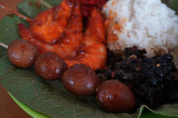 The delicious food of Indonesian traditional food in Cirebon City, West Java, Indonesia. It was taken on July 28, 2024 by a professional. It's a nice food with Indonesian culture