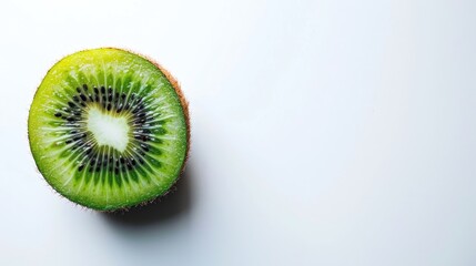 Kiwi fruit on white background