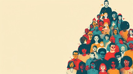 Disability rights advocacy template with inclusive elements and lots of copy space